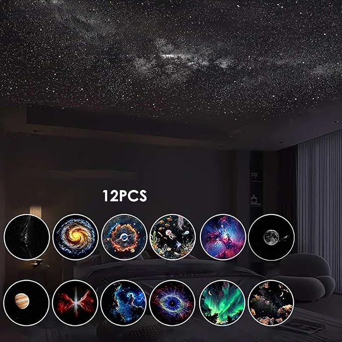 2-in-1 Galaxy 360° Projector with 12 Designs