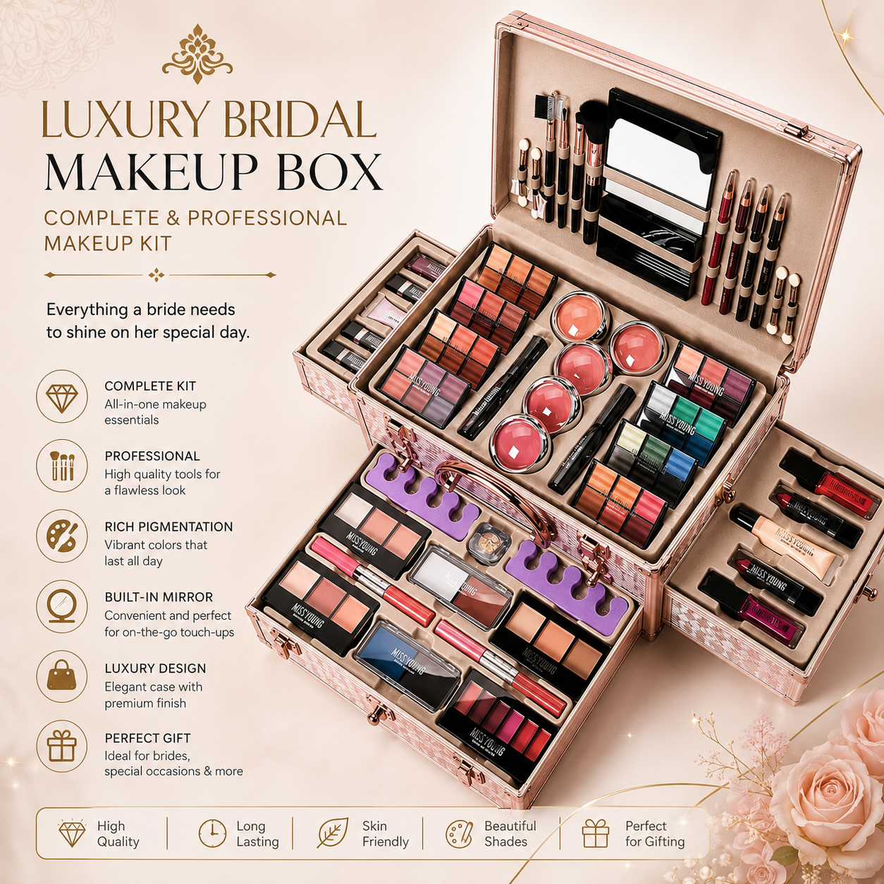 Luxury Bridal Box – Complete Professional Makeup Collection