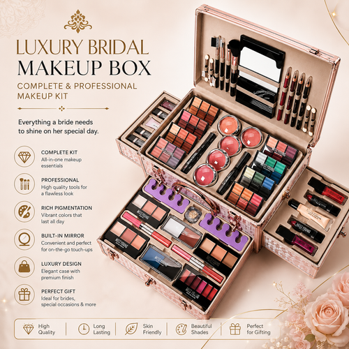 Luxury Bridal Box – Complete Professional Makeup Collection