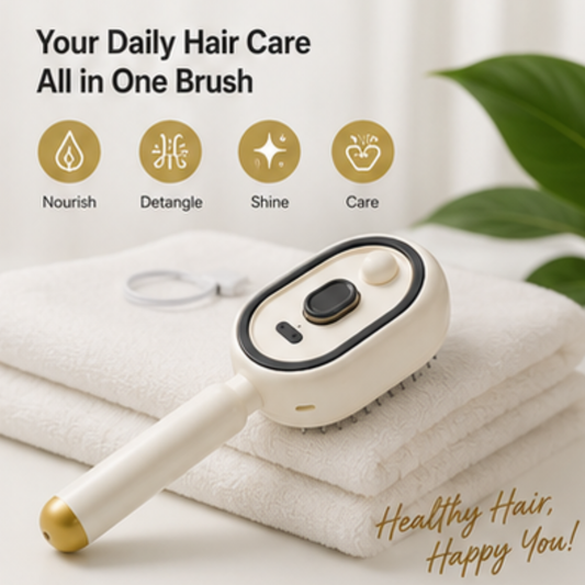 Steam Brush  Rechargeable Detangling